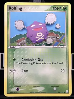 Koffing 72/113 2005 EX Delta Species Pokemon Card TCG Nintendo Common - NM - Image 3
