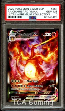 PSA 10 GEM MINT Charizard VMAX SWSH261 FULL ART PROMO SWSH 261 Pokemon Card 429 - Image 1