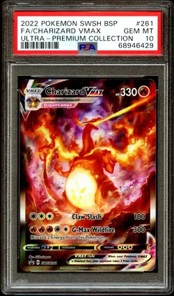 PSA 10 GEM MINT Charizard VMAX SWSH261 FULL ART PROMO SWSH 261 Pokemon Card 429 - Image 2
