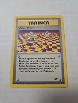 Pokemon Gym Challenge Warp Point #126/132 Nintendo Vintage Card WOTC TCG - Image 1