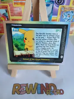 EP17 Island of the Giant Pokemon TV Animation Topps Card - Image 2
