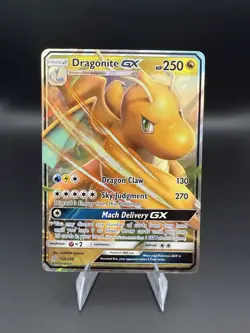 Pokemon TCG Dragonite GX 152/236 Ultra Rare Holo Card Unified Minds - Image 1