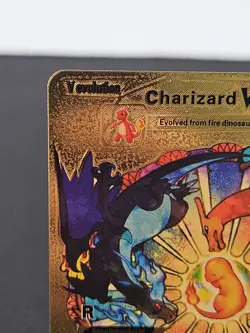 Charizard V Gold Foil Fan Art Collector Pokemon Card HP508 LV91 V Evolution - Image 2