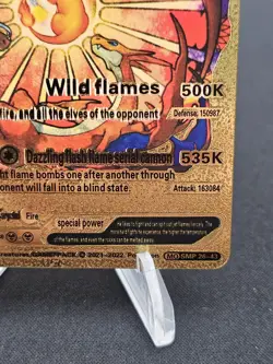 Charizard V Gold Foil Fan Art Collector Pokemon Card HP508 LV91 V Evolution - Image 4