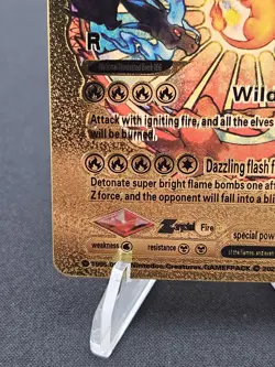 Charizard V Gold Foil Fan Art Collector Pokemon Card HP508 LV91 V Evolution - Image 5