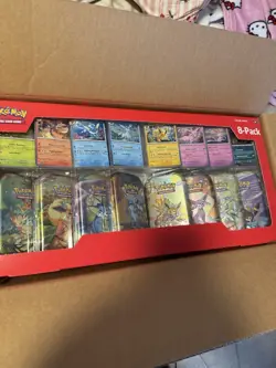 Pokemon Trading Card Game: 8-Pack Collector's Tin Set - Image 1