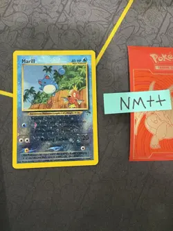 Pokemon Card Marill 11/18 Southern Islands Reverse Holo🔥PSA Grade🔥142💎NM ++💎 - Image 1