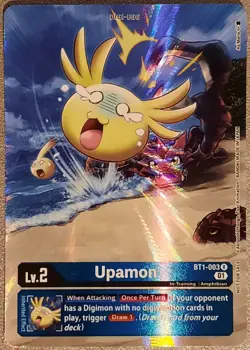 Digimon Card Game Upamon BT1-003 R Alternate art English - Image 1