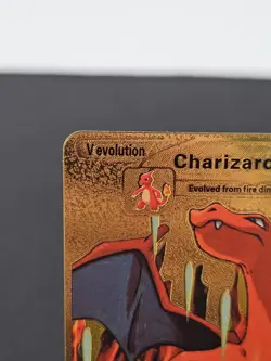 Charizard V Gold Foil Pokemon “Wild Flames” Lv91 508 HP Fan Art Card LP - Image 2