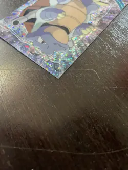 Topps Chrome Series 1 Blastoise #9 Holo Pokemon Card Sparkle Rare - Image 3