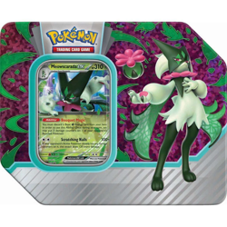 Paldea Partners Meowscarada Ex Tin (5 Booster Packs,1 Promo Foil Card & More) - Image 1