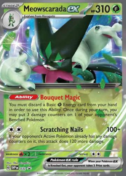Paldea Partners Meowscarada Ex Tin (5 Booster Packs,1 Promo Foil Card & More) - Image 2