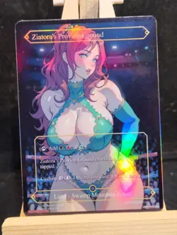 MTG Ziatora's Proving Ground Fanart Borderless Style Card EDH Playtest Commander - Image 1