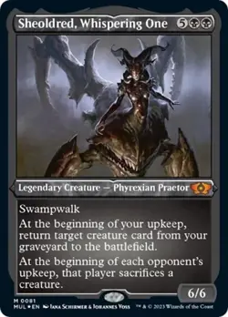 Sheoldred, Whispering One (Foil Etched) -Foil Near Mint MTG - Image 1