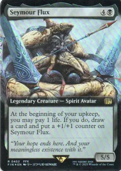 MTG: Final Fantasy: Foil Extended Art Seymour Flux: Lightly Played Condition - Image 1