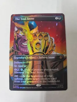 The Soul Stone Borderless FOIL (Thanos) MTG Marvel's Spider-Man Nm/M *ON HAND* - Image 1
