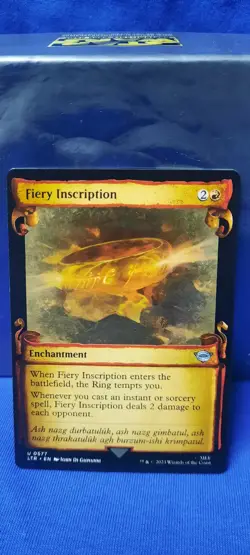 MTG Fiery Inscription LTR Showcase Scrolls Uncommon #577 - Image 1
