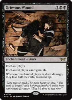MTG Grievous Wound [Duskmourn: House of Horror] Near Mint Magic - Image 1