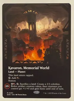 Kavaron, Memorial World Borderless - Mythic - Edge of Eternities MTG - Image 1