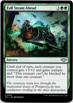 Full Steam Ahead [Outlaws of Thunder Junction] MTG Magic NM/M 🌳 - Image 3