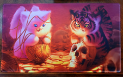 Dragon Kittens! Play Mat MTG STITCHED, SIGNED by Steve Argyle Ultra Pro Magic - Image 1