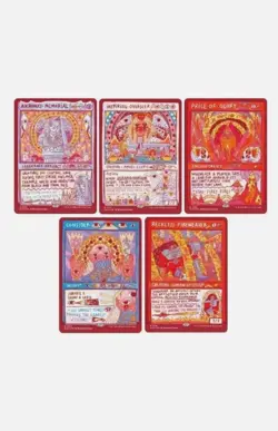 MTG Secret Lair Burning Revelations Exclusive SDCC 2024 Rainbow Foil Edition Set - Image 1