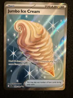 Pokemon Jumbo Ice Cream 109/086 Me04: Chaos Rising Ultra Rare Holo - Image 1