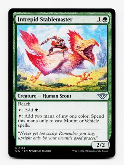 Intrepid Stablemaster [Outlaws of Thunder Junction] MTG Magic NM/M 🌳 - Image 1