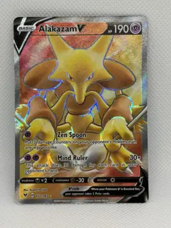 Pokemon Alakazam V 172/185 Full Art Ultra Rare Vivid Voltage NM - Image 1