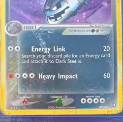 Dark Steelix Team Rocket Returns Holo Rare 10/109 2004 EN 110HP Pokemon TCG - Image 3