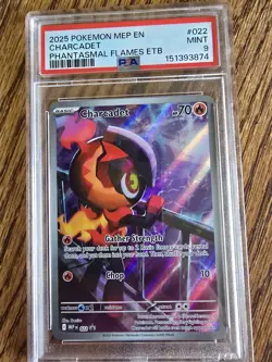 Pokemon TCG Charcadet Phantasmal Flames ETB MEP 22 Black Star Promo - Image 1
