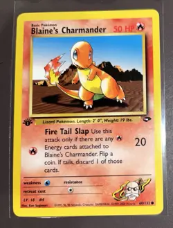 Blaine’s Charmander 1st Edition 60/132 - Gym Challenge Pokemon - Image 1