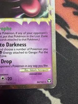 Pokemon Gengar Prime 94/102 Triumphant Holo Ultra Rare HP - Image 4
