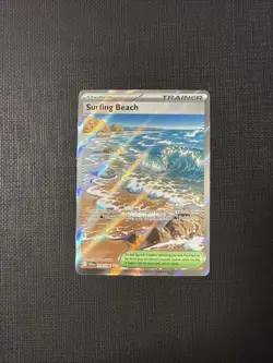 Surfing Beach Holo Chaos Rising Ultra Rare 114/086 Pokemon TCG NM - Image 1