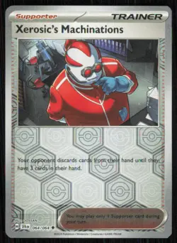 Xerosic's Machinations 064/064 Uncommon Shrouded Fable Pokemon Reverse Holo NM - Image 1