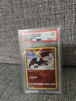 Radiant Charizard 2023 Pokemon TCG Crown Zenith 020/159 - PSA 9 Mint - Image 1