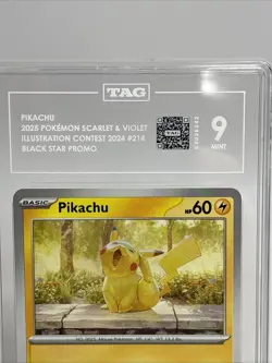 Pokemon Pikachu 214 Scarlet & Violet Illustration Contest Black Star Promo TAG 9 - Image 2