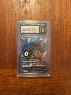 CGC 10 Pristine Unown V 103/098 Paradigm Trigger Alt Art Super Rare Pokemon - Image 1