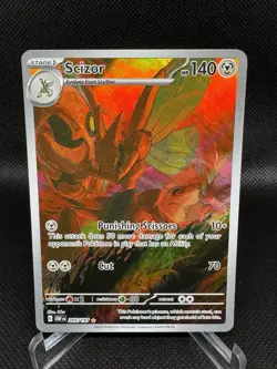 Pokemon Scizor 205/197 Obsidian Flames Illustration Rare Holo - Image 1