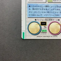 [NM] Pokemon Carddass Butterfree 012 Red 1995 BANDAI Nintendo Japanese - Image 5