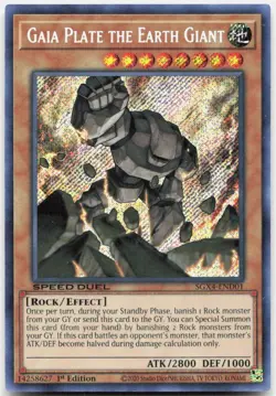 Gaia Plate the Earth Giant 1st Edition Common Speed Duel GX SGX4-END01 - Image 1