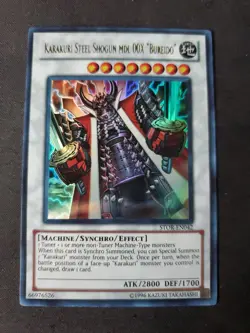Karakuri Steel Shogun mdl 00X "Bureido" STOR-EN042 Ultra Rare Storm of Ragnarok - Image 1