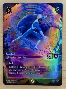 Disney Lorcana Frozone Super Cool Enchanted Foil #226/204 Pixar - Image 1