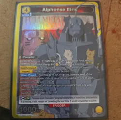 Union Arena TCG Alphonse Elric (SR) UE09BT/FMA-1-004 Fullmetal Alchemist - Image 2