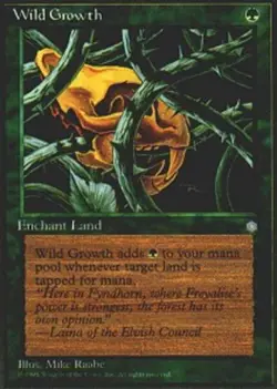 Wild Growth PL/MP, English MTG Ice Age - Image 1