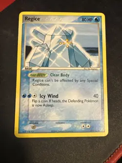 Pokemon TCG Holon Phantoms Card | Regice 27/110 Rare - Image 1