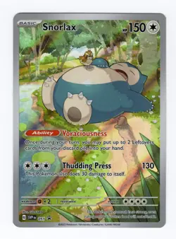 Snorlax 051 Sv: Scarlet & Violet Black Star Promo Cards Holo NM Condition - Image 1
