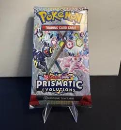 Pokemon TCG Scarlet & Violet Prismatic Evolutions Booster Pack 10 Cards English - Image 1