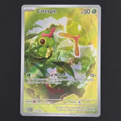 Pokemon TCG Card Caterpie 172/165 S&V 151 Illustration Rare *English* - NM - Image 1