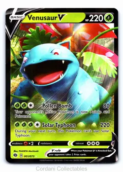 Venusaur V 001/073 - Champion's Path - Pokemon Card - Near Mint - Image 1
